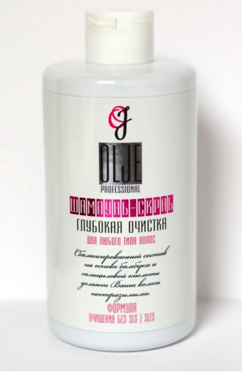 OLJE Шампунь – скраб глубокая очистка для любого типа волос, 450 мл в Набережных Челнах