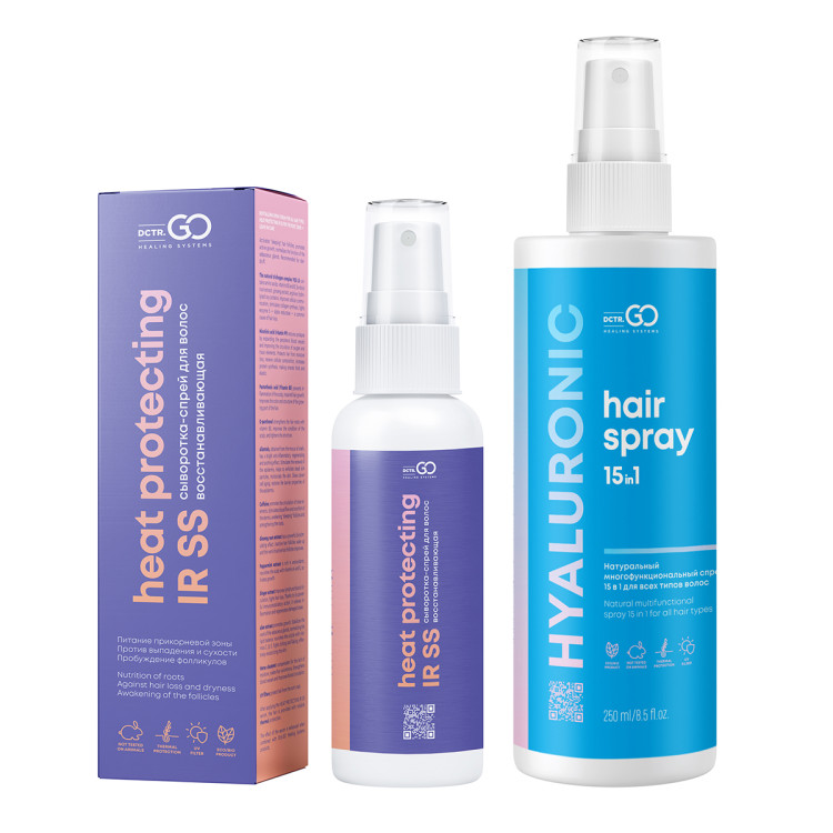 Dctr.Go Набор Спрей для волос 15в1 250 мл + сыворотка для роста волос 100 мл в Набережных Челнах